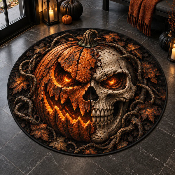 Half Pumpkin, Half Skull - A Floor Piece Built for Impact - main