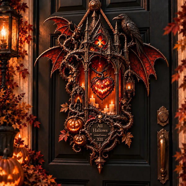 All Hallows XIII - Gothic Arch Silhouette in Ember and Bronze - main