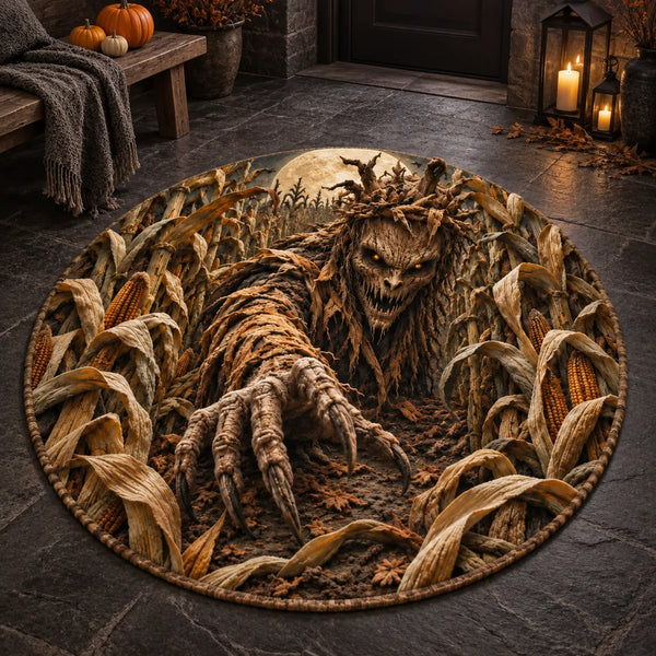 Harvest Nightmare - A Cornfield Horror Rug Built for Impact - main