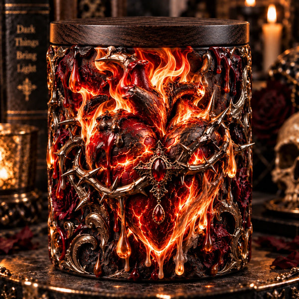 Molten Sacred Heart - Fire, Thorns and Gothic Contrast - main
