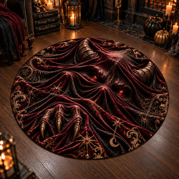 Crimson Veil - Horned Apparition Round Floor Composition - main