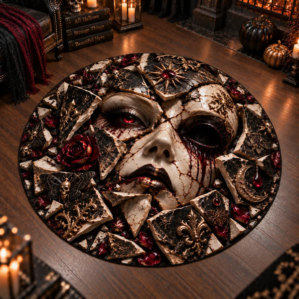 Fractured Porcelain - A Circular Study in Shadow and Crimson - main