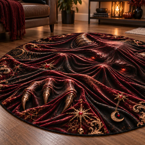 Crimson Veil - Horned Apparition Round Floor Composition - main