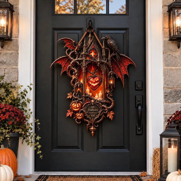 All Hallows XIII - Gothic Arch Silhouette in Ember and Bronze - main